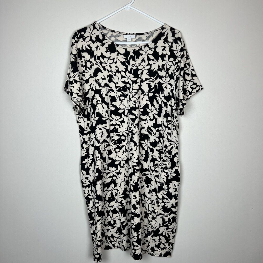 Black & Cream Floral Women’s Dress